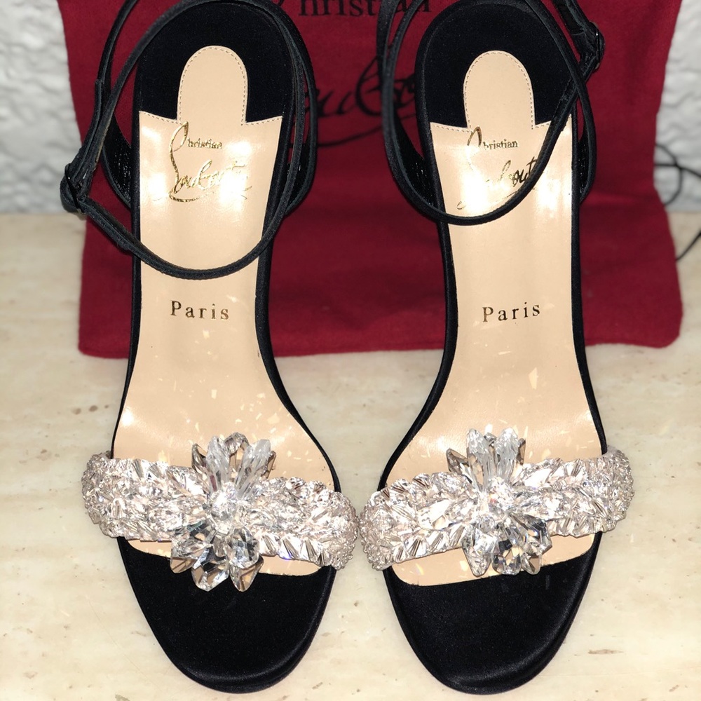 SOLD! Christian Louboutin Crystal Heels - Picture 3 of 8